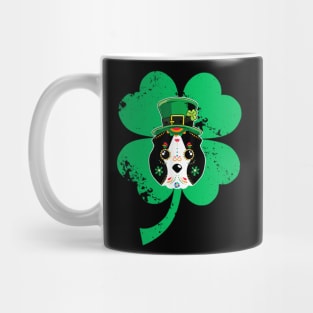 Funny Skull Dog Face St Patrick Day Chow Chow Mug